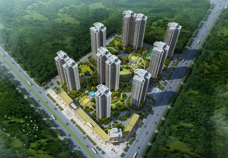 攸县景秀家园D区项目位于攸县内环路与枫岭路交汇