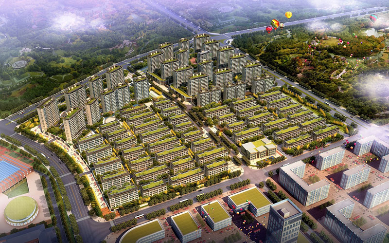 株洲​未名1898项目位于芦淞机场大道与千亿大道交汇处西南角