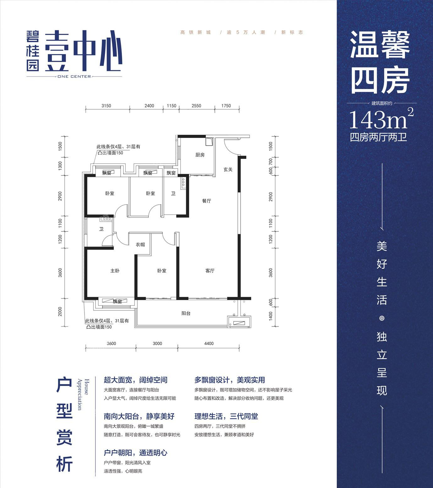 益阳碧桂园壹中心B户型
