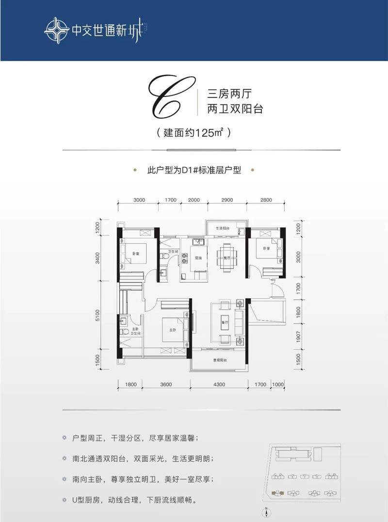益阳中交世通新城C户型