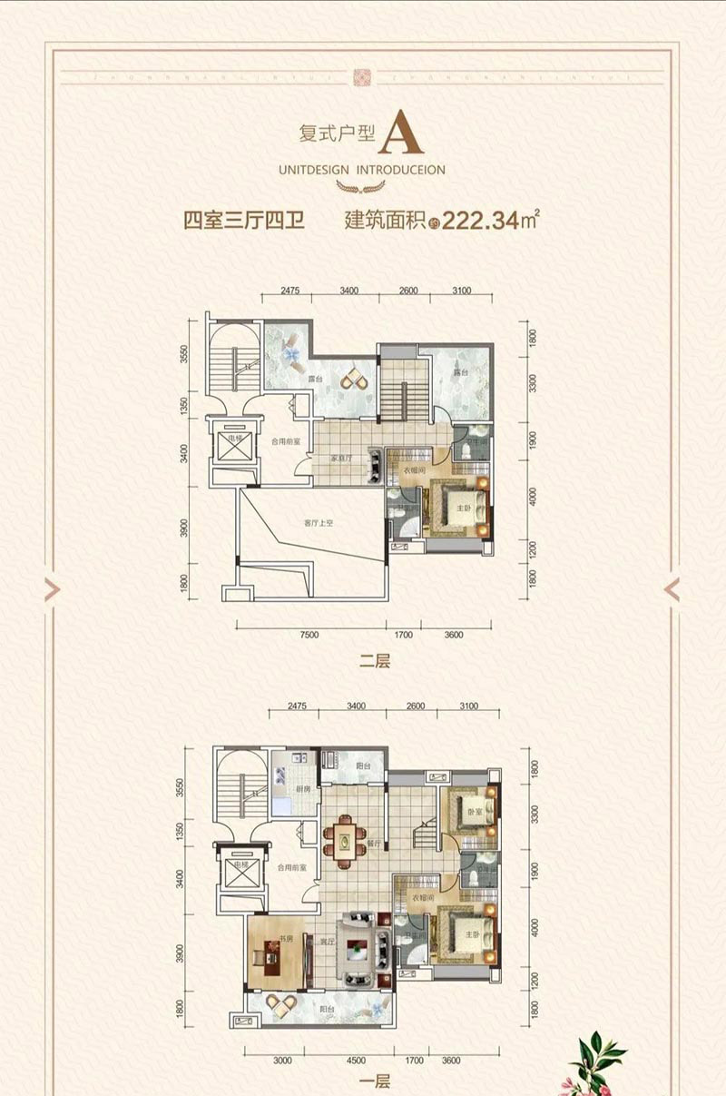平江景润天岳A复式户型