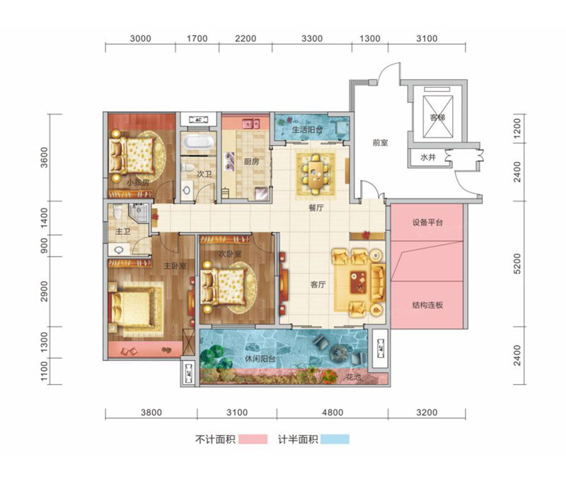 衡阳新时代广场3、4#户型