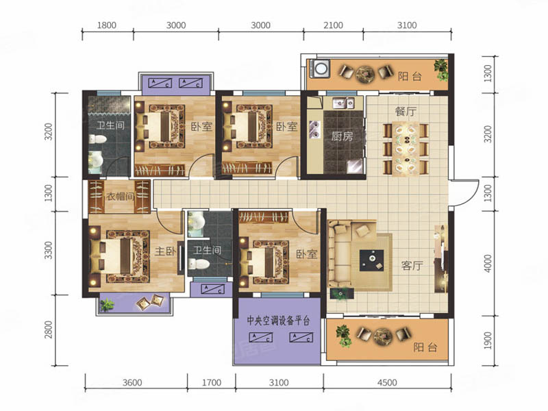 资兴东江首府A1户型