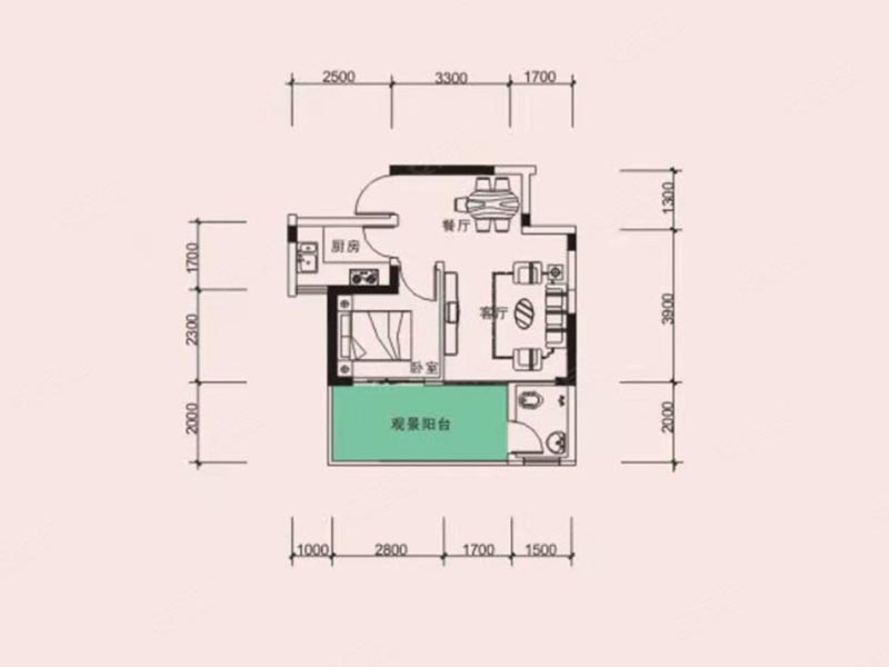 桂阳德泰宝领嘉园6栋02户型
