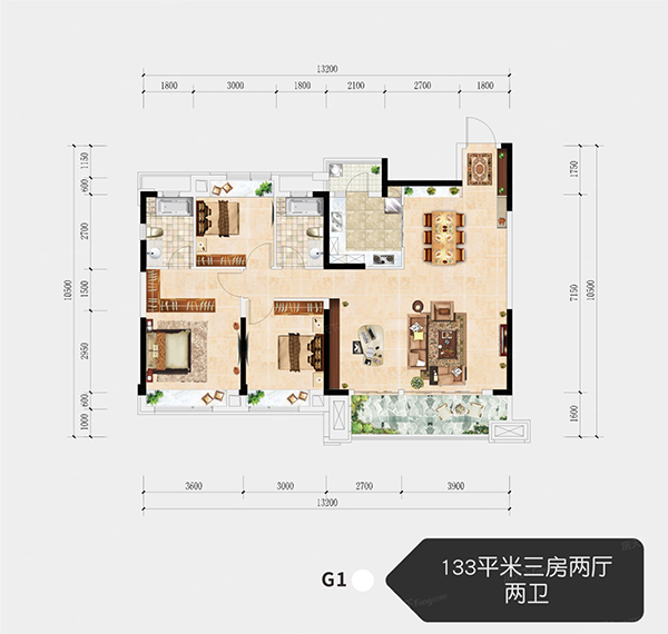 醴陵旗滨公园里G1户型