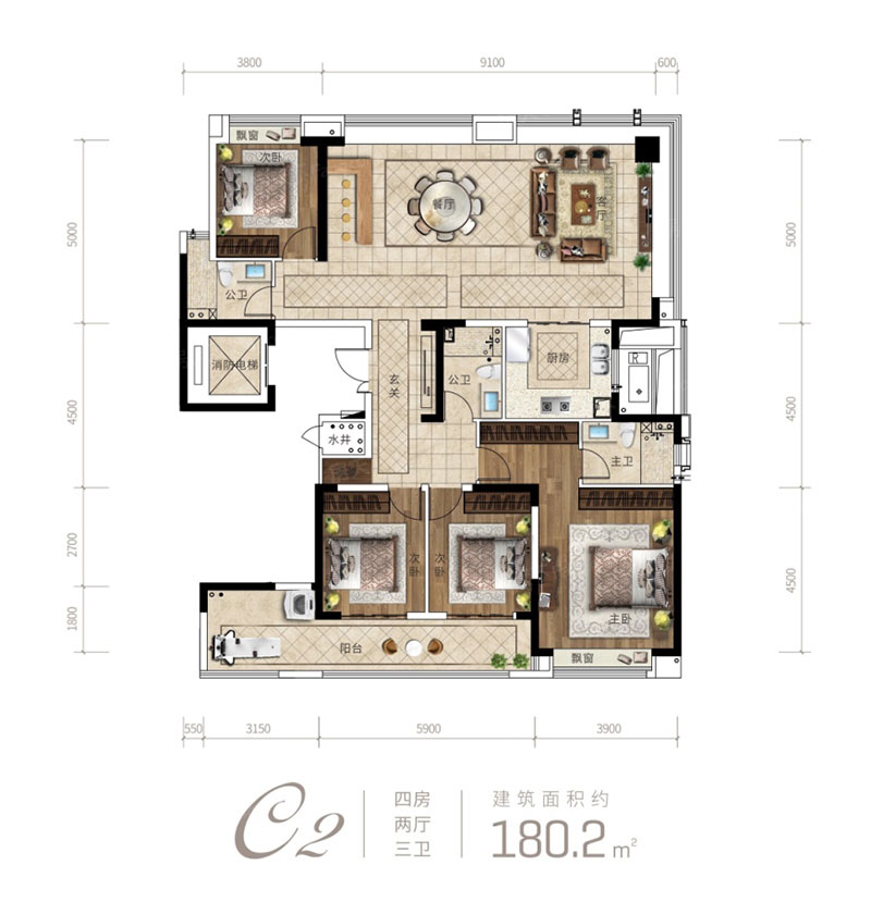 株洲阅天下C2户型