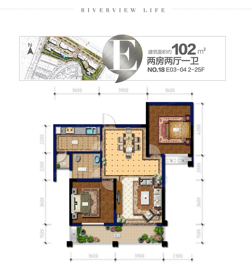 株洲明珠壹号E户型