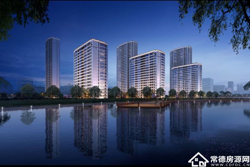 常德御湖半岛实景图