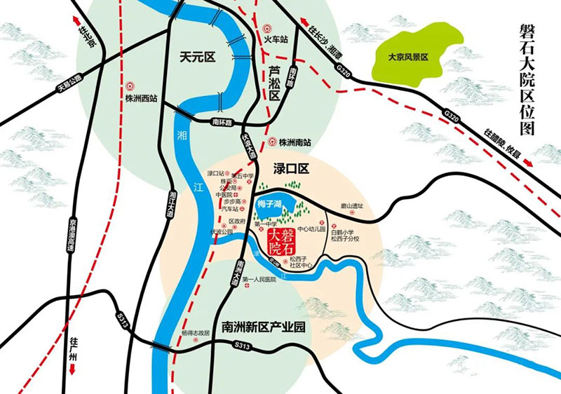 株洲磐石大院区位图