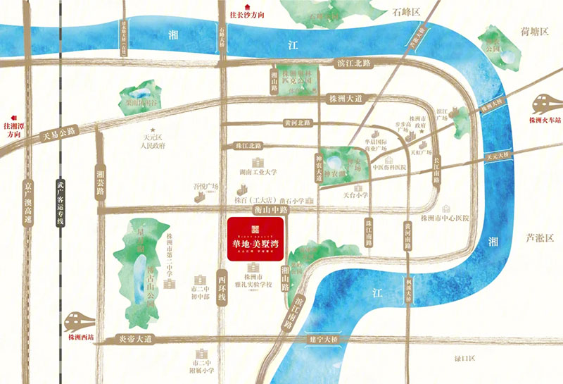 株洲美墅湾区位图
